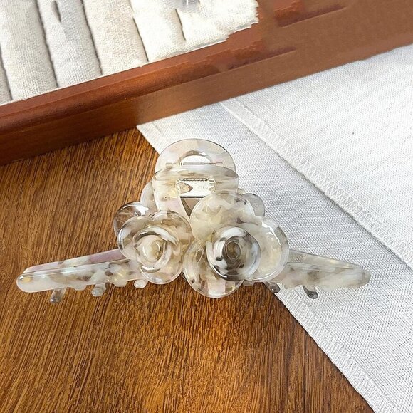 Large Cellulose Acetate Hair Claw Clips Tortoise Shell 2 Pack for Women main image 5